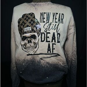 Custom Womens Acid Wash Crewneck